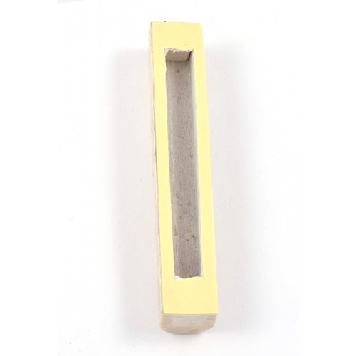 Jerusalem Stone Mezuzah Case, Off-White - 4.3