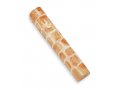 Jerusalem Stone Mezuzah Case with Western Wall Image, Brown and White - 4.3